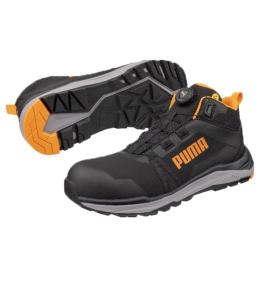 Puma 635590 Kanyon BLK/Orange MID S3S